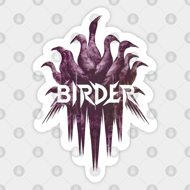 Birder - Bird Watching Graphic Sticker by Ravenglow